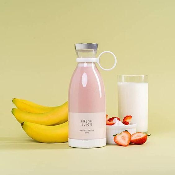 Mini Mixer Grinder Bottle – Portable USB Blender for Juice & Shakes