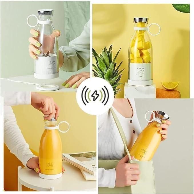 Mini Mixer Grinder Bottle – Portable USB Blender for Juice & Shakes