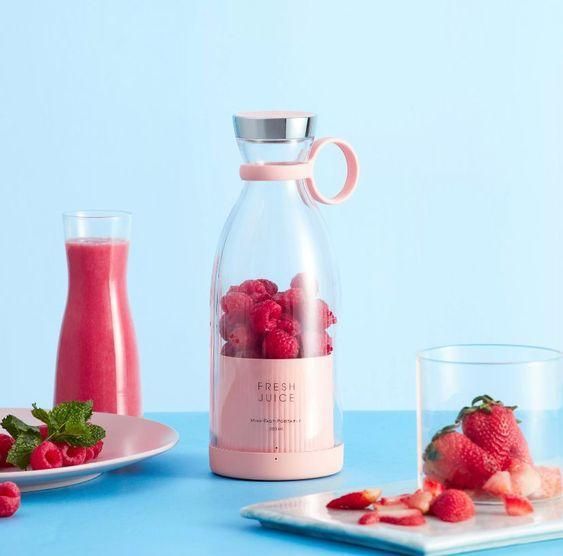 Mini Mixer Grinder Bottle – Portable USB Blender for Juice & Shakes